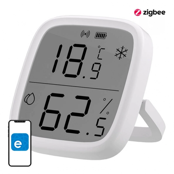 Sonoff ZigBee LCD intelligens hő- és páratartalom-érzékelő