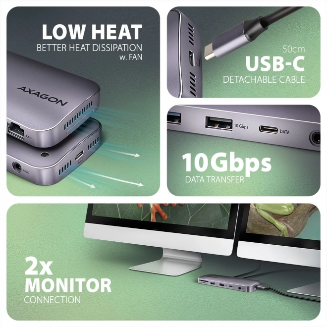 Többportos USB-C Hub 12in1 M.2