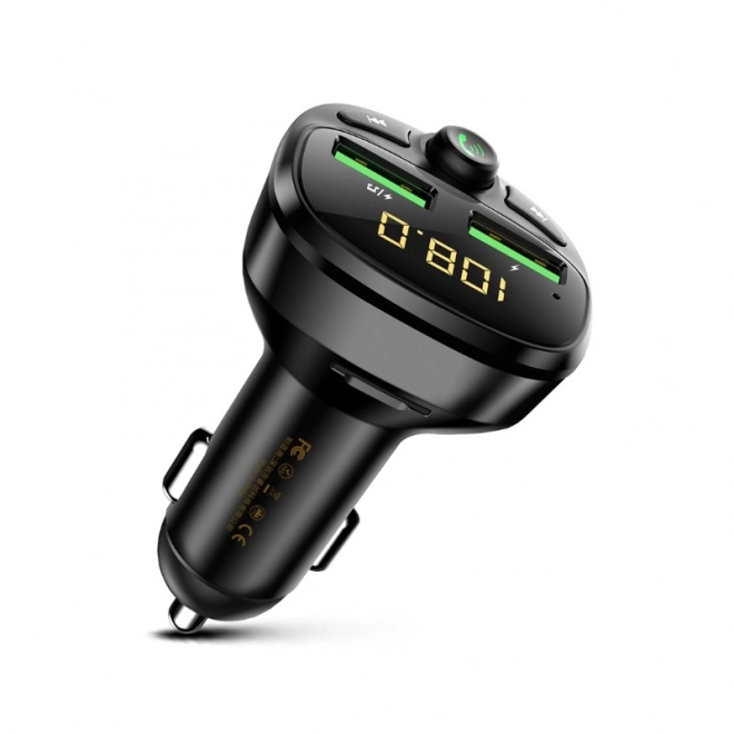 Wekomé fm transzmitter bluetooth/microsd/2x usb-a autós töltő