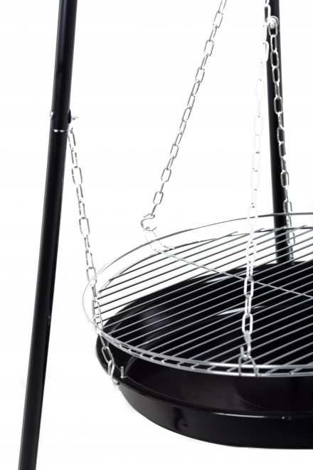 Kerti kandalló grill háromlábú ráccsal