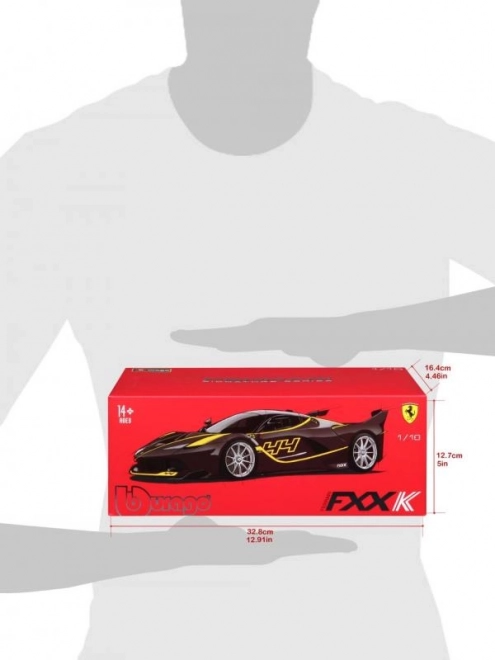 Bburago FERRARI Signature sorozat FXX K fekete modellautó