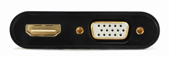 VGA HDMI konverter + VGA fekete, 15 cm