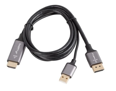 HDMI-DisplayPort kábel 1M 4K fekete