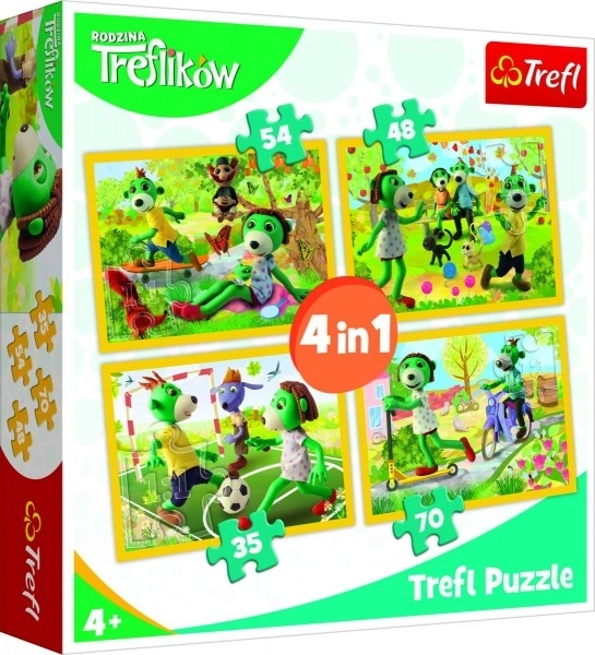 Treflíkek közös pillanatai 4 az 1-ben puzzle szett