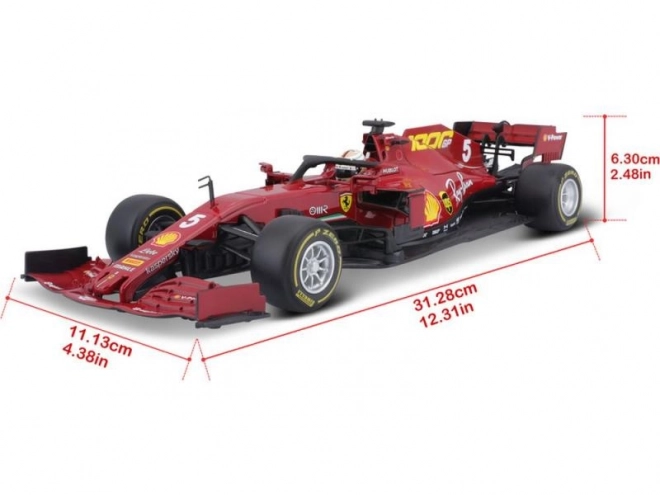 Bburago Ferrari SF 1000 osztrák #5 Vettel modellautó 1:18 méretarányban