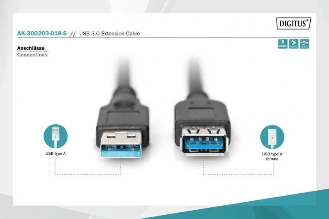 Usb 3.1 gen1 5gbps hosszabbító kábel