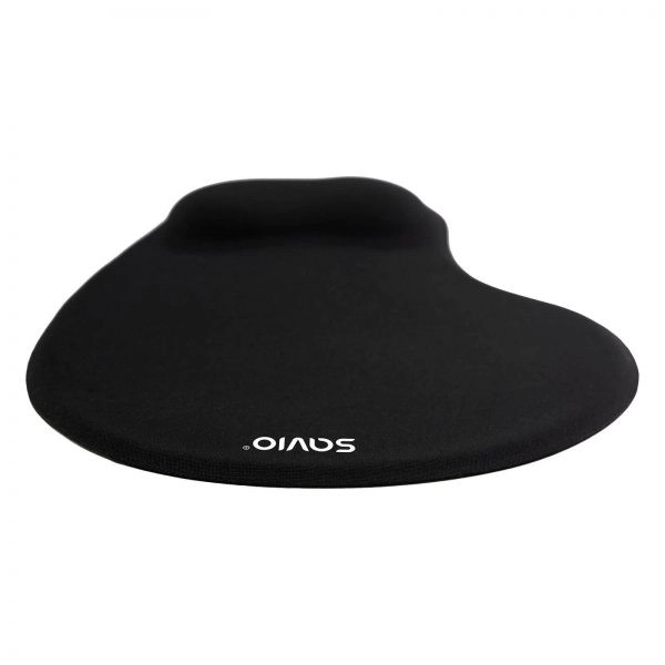 Fekete ergonomikus egérpad SAVIO