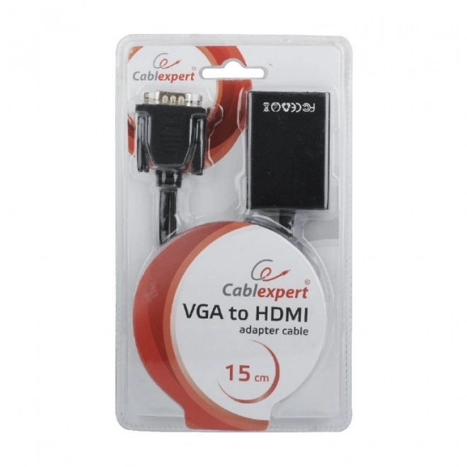 VGA HDMI átalakító 15 cm fekete