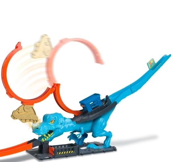 Hot Wheels City - T-Rex hurkos pálya készlet