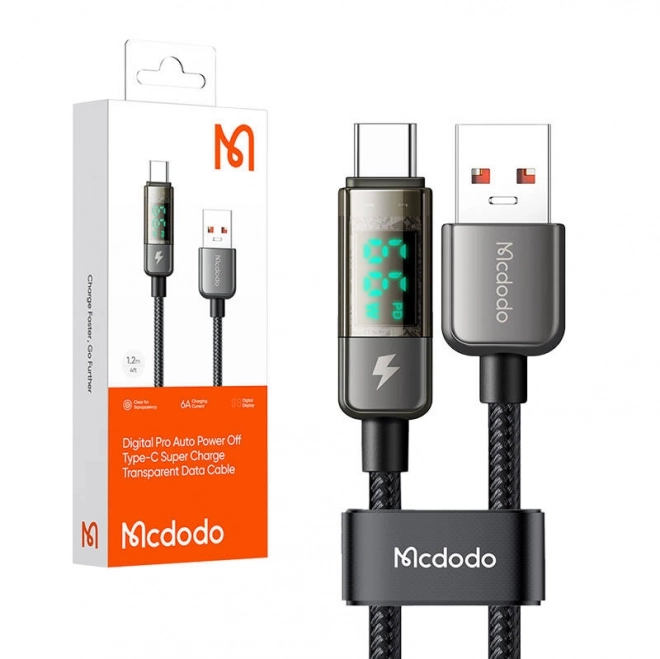 Mcdodo usb-a - usb-c kábel automatikus kikapcsolással 100W