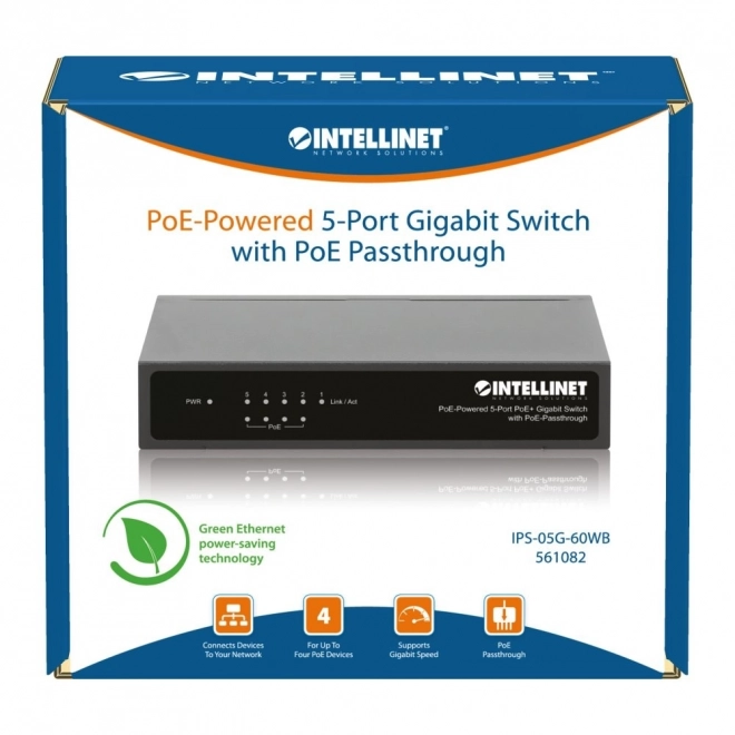 Gigabit PoE+ hálózati switch 5 porttal