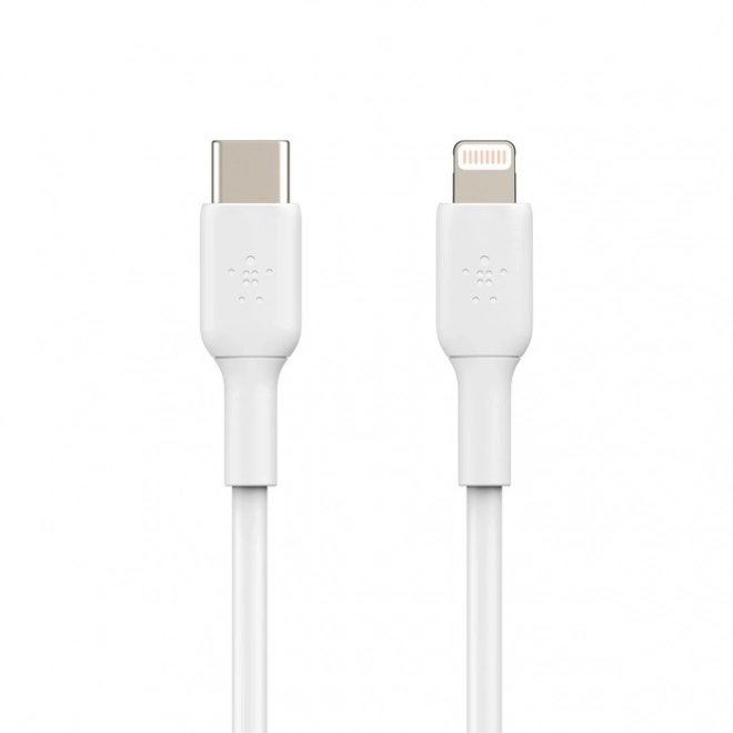 BoostCharge fehér töltőkábel LTG/USB-C 2m