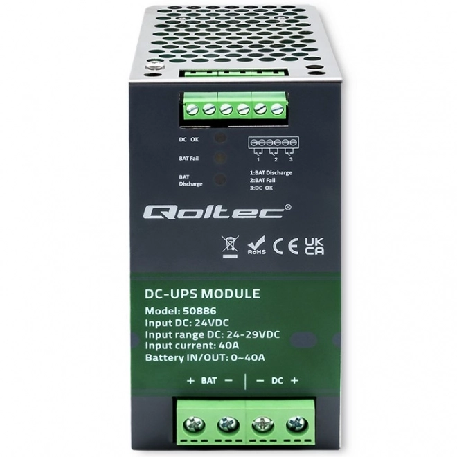 Din sínre szerelhető UPS modul 40A 24V