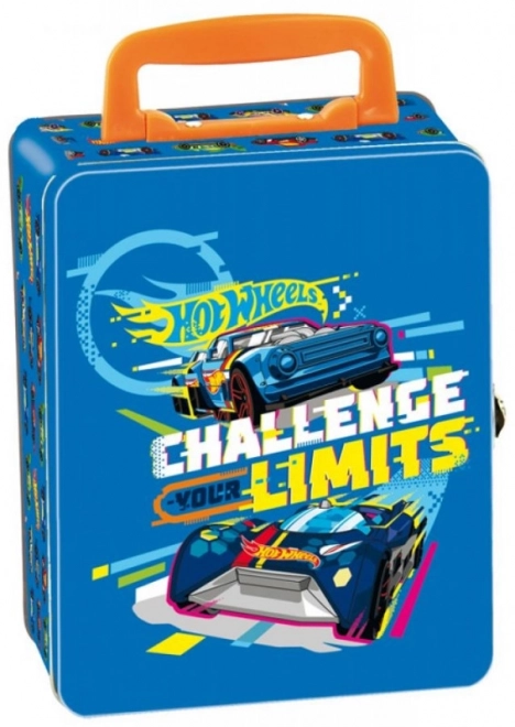 Hot Wheels autótartó fém doboz