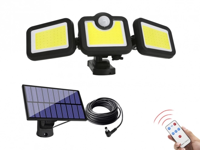 Modern LED napelemes lámpa mozgásérzékelővel