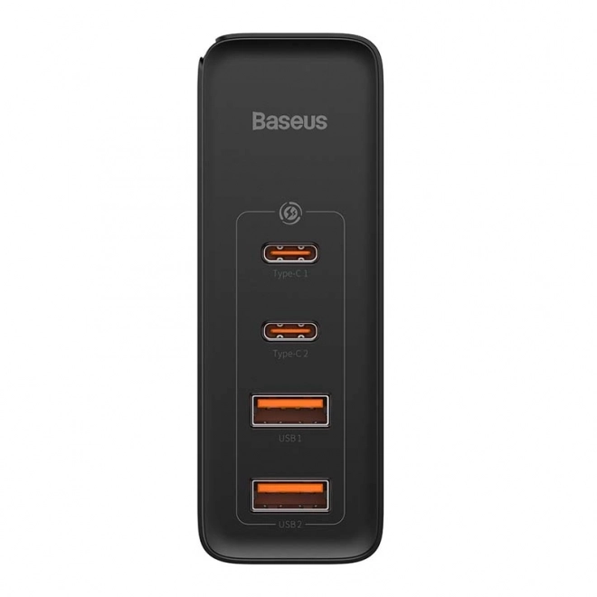 Baseus GaN2 Pro Quick 2x USB 2x USB-C, 100W, EU, utazási töltő Baseus GaN2 Pro Quick 2x USB, 100W, EU – Fekete