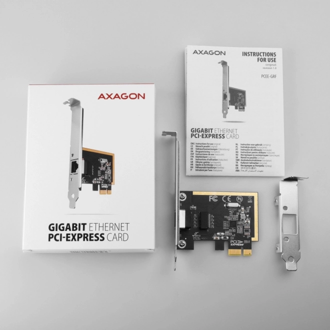 PCIe AXAGON Gigabit Ethernet hálózati kártya