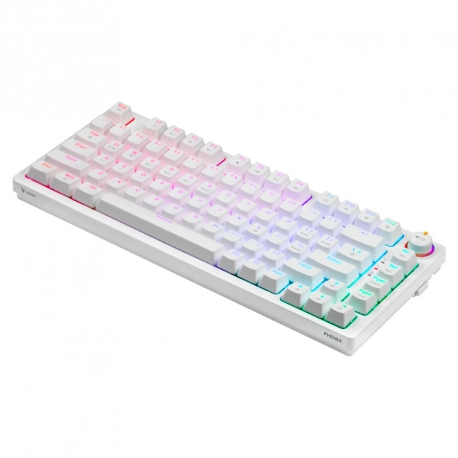 Vezeték nélküli mechanikus billentyűzet Phenix White Gateron Red Pro