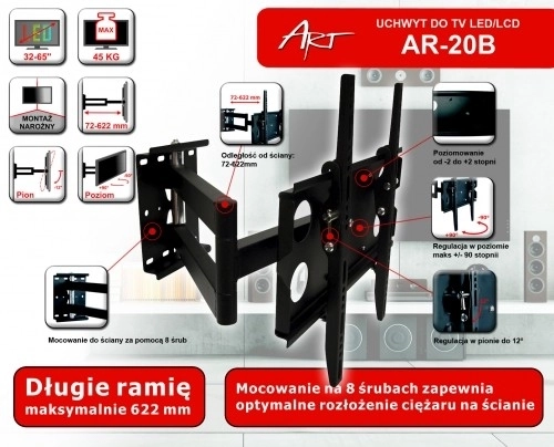 lcd fali konzol 32-65 hüvelykes TV-hez