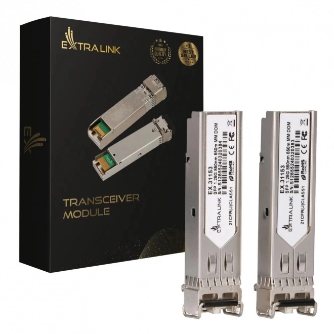 Extralink sfp modul 850 nm 550 m 2-es csomag