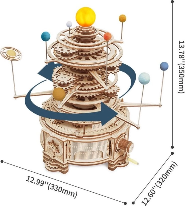 Rokr 3D fa puzzle Naprendszer - Orrery