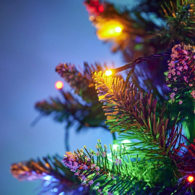 LED fényfüzér 10m 100 LED hideg fehér 8 világítási mód – Színes