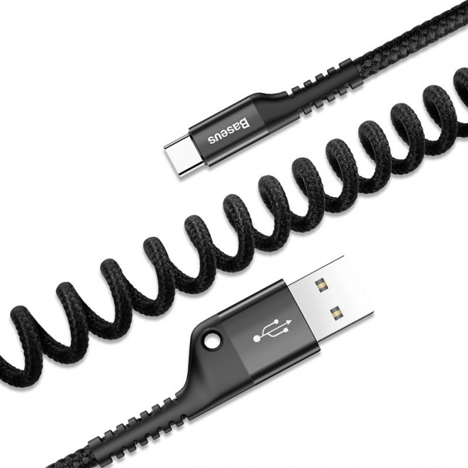 Baseus rugalmas usb-c kábel - fekete