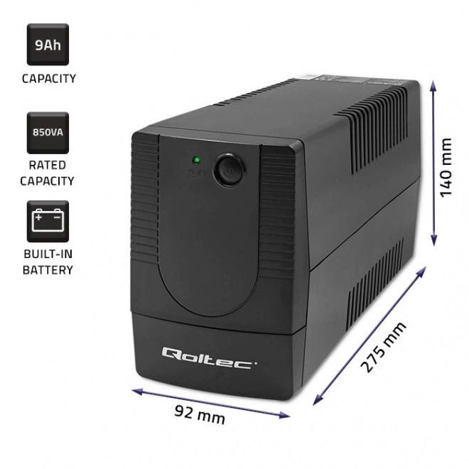 Biztonsági UPS áramforrás Monolith 850VA 480W
