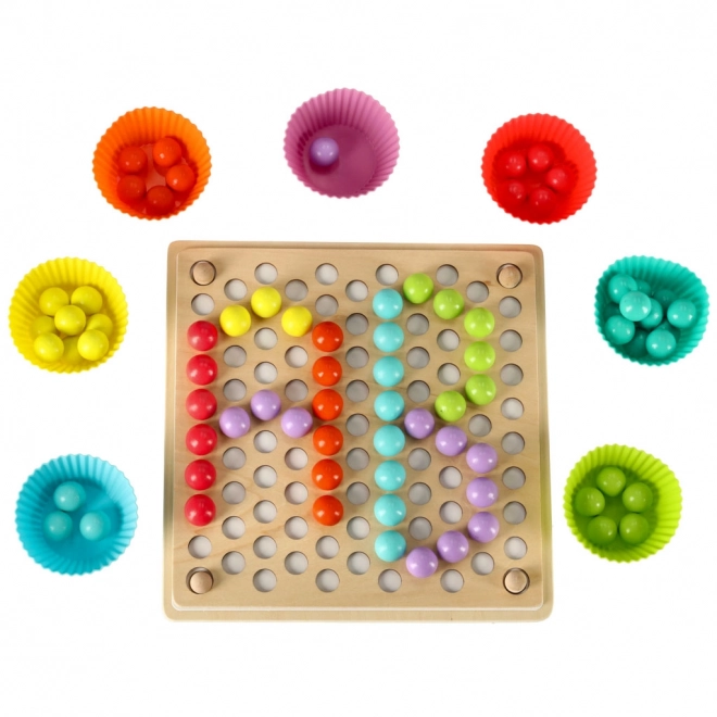 Montessori gyöngy mozaik kirakó készlet