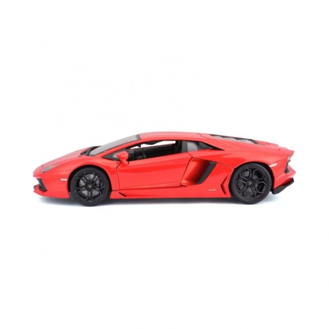 Bburago Lamborghini Aventador LP700-4 fém autó 1:18 méretarányban, narancssárga