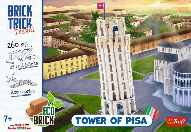 TREFL Brick Trick Pisa ferde torony építőjáték