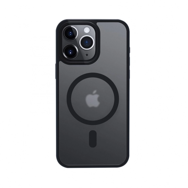 Hibrid Frost MagSafe tok fekete iPhone 15 Pro Max-hoz