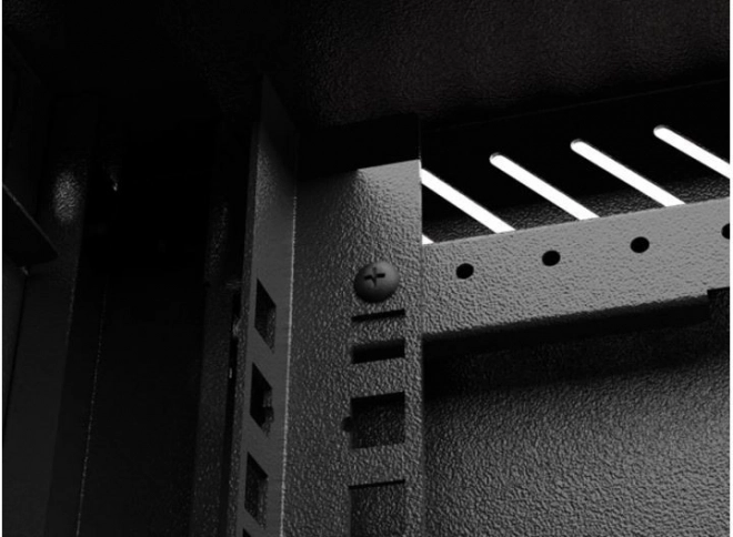 Fali rack szekrény 9U 300x300 fekete