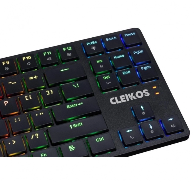 Mechanikus billentyűzet CLEIKOS GK-135 LED világítással fekete