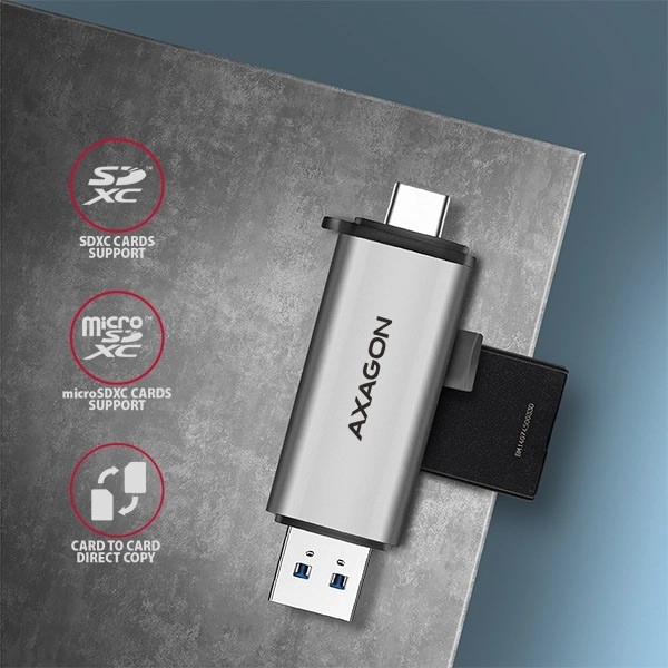 Multifunkciós kártyaolvasó USB-C és USB-A csatlakozókkal