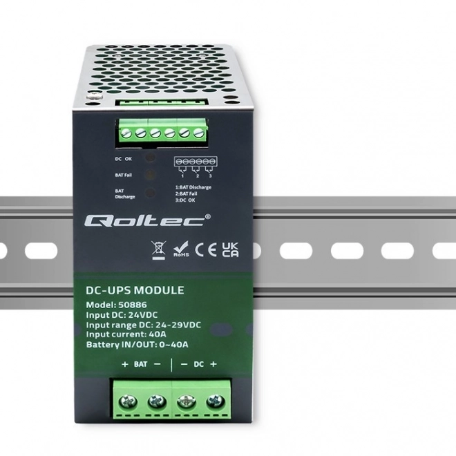 Din sínre szerelhető UPS modul 40A 24V
