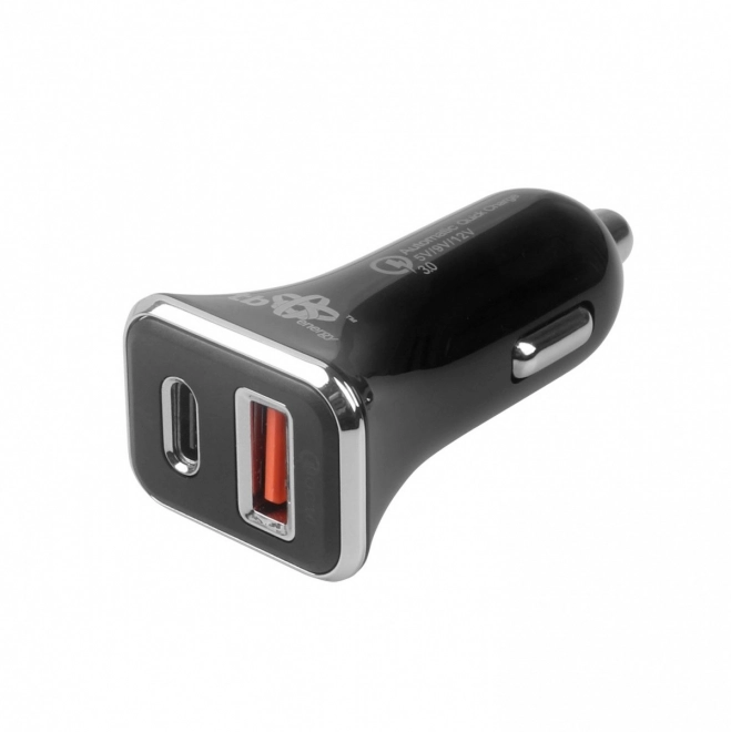 Univerzális autós töltő USB A+C QC