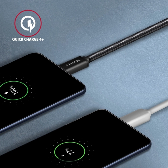 Gyors USB-C - USB-C adat- és töltőkábel 2m - AXAGON