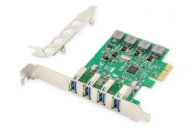 USB 3.0 PCI Express Bővítőkártya 4 porttal