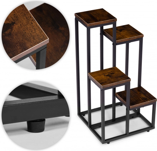 Tartós acél és fa hatású felület