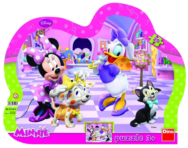 minnie és kisállatok 25 darabos puzzle