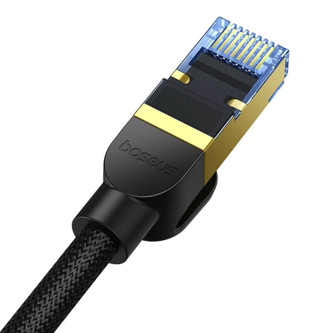 Oplett hálózati kábel CAT.7 RJ45 10Gbps 10m fekete