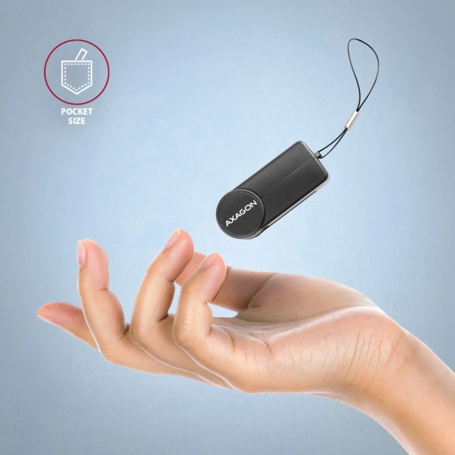 Axagon PocketReader USB-A azonosító kártyaolvasó