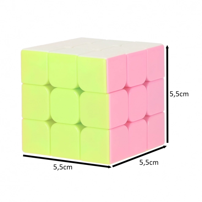 Logikai játék neon színű kirakó kocka 3x3x3