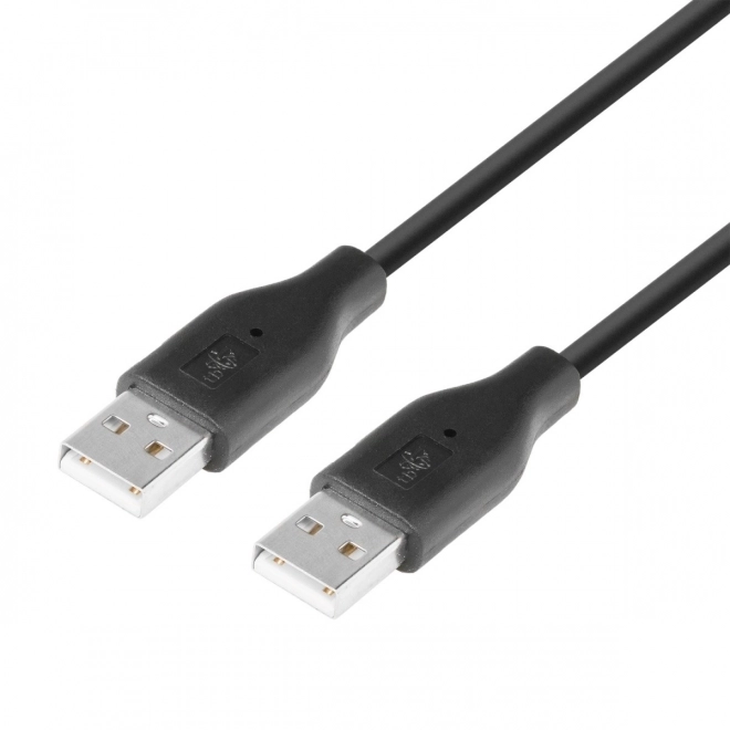 Fekete USB AM-AM kábel 1.8m