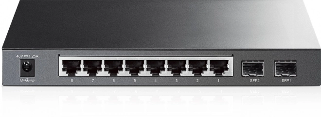 Okos gigabites PoE switch 8 portos és 2 SFP-vel