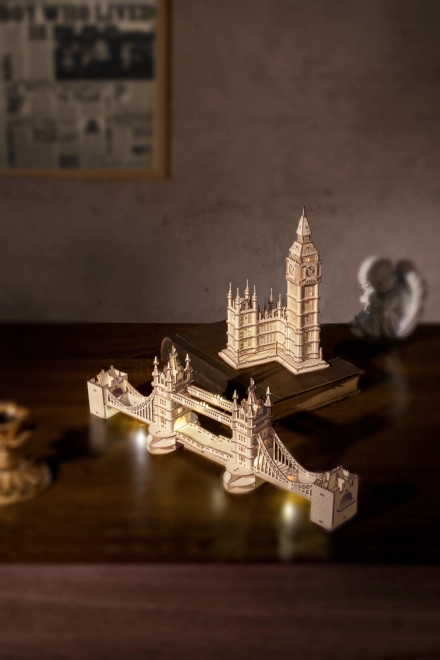RoboTime fa 3D puzzle Tower Bridge világító