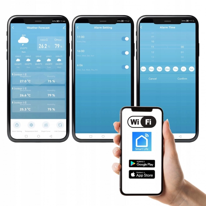 Távoli monitorozás SMART LIFE alkalmazással