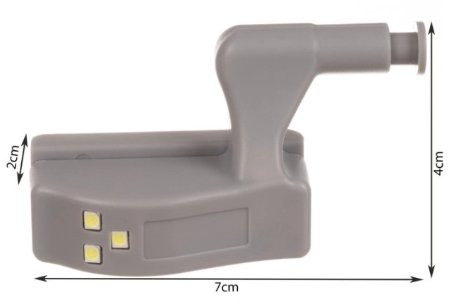 Szekrénybe szerelhető 3 LED lámpa