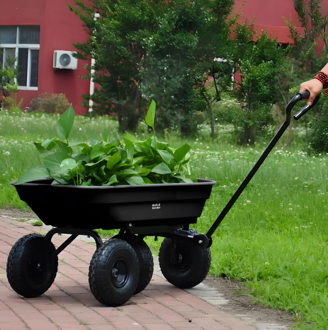 Kerti szállítókocsi billenő funkcióval